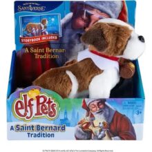 Elf Pets A Saint Bernard Tradition – Storybook and Plush Set