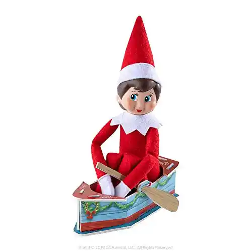 Elf on the Shelf Orna Moments Holiday Rowboat - Image 2