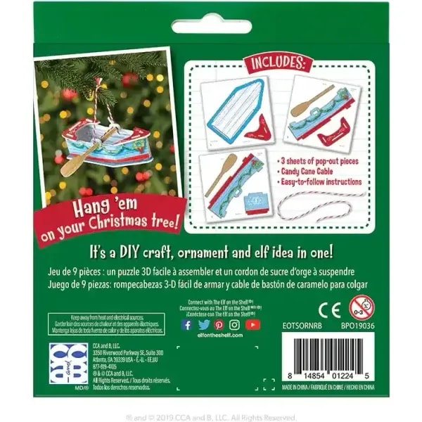 The Elf on the Shelf Orna Moments Holiday Rowboat 4 The Elf on the Shelf Orna Moments Holiday Rowboat - Image 4