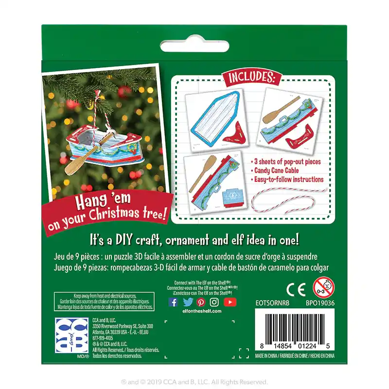 Elf on the Shelf Orna Moments Holiday Rowboat - Image 4