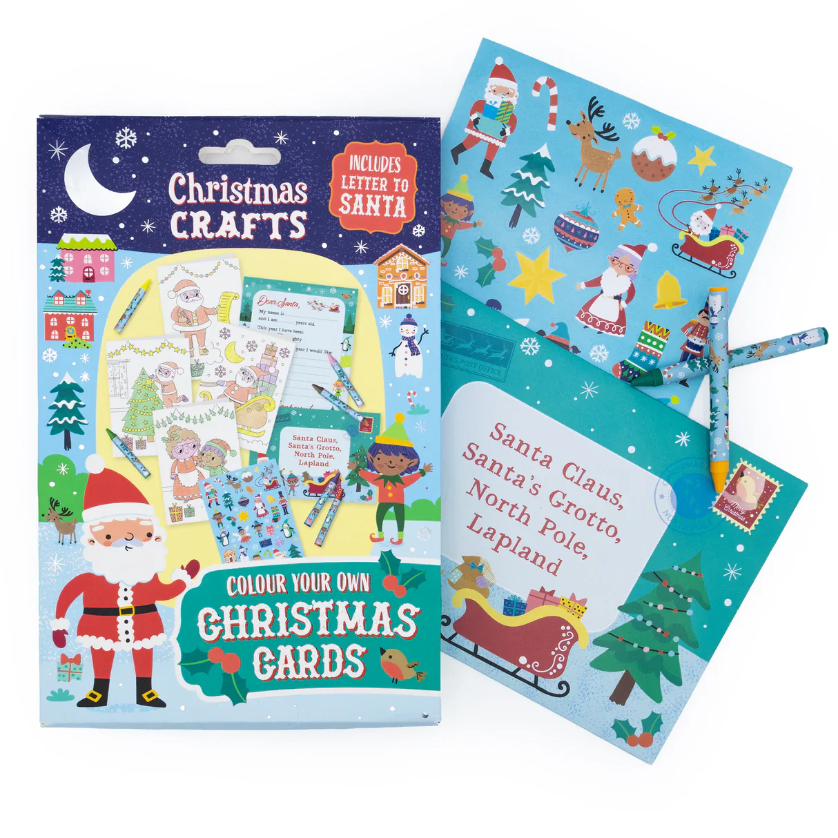 Christmas Crafts Colour Your Own Christmas Cards