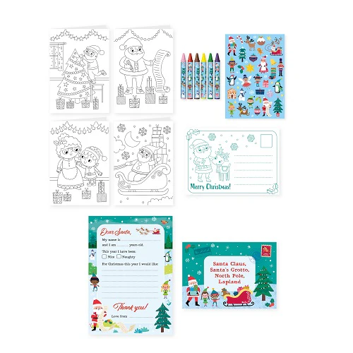 Christmas Crafts Colour Your Own Christmas Cards - Image 3