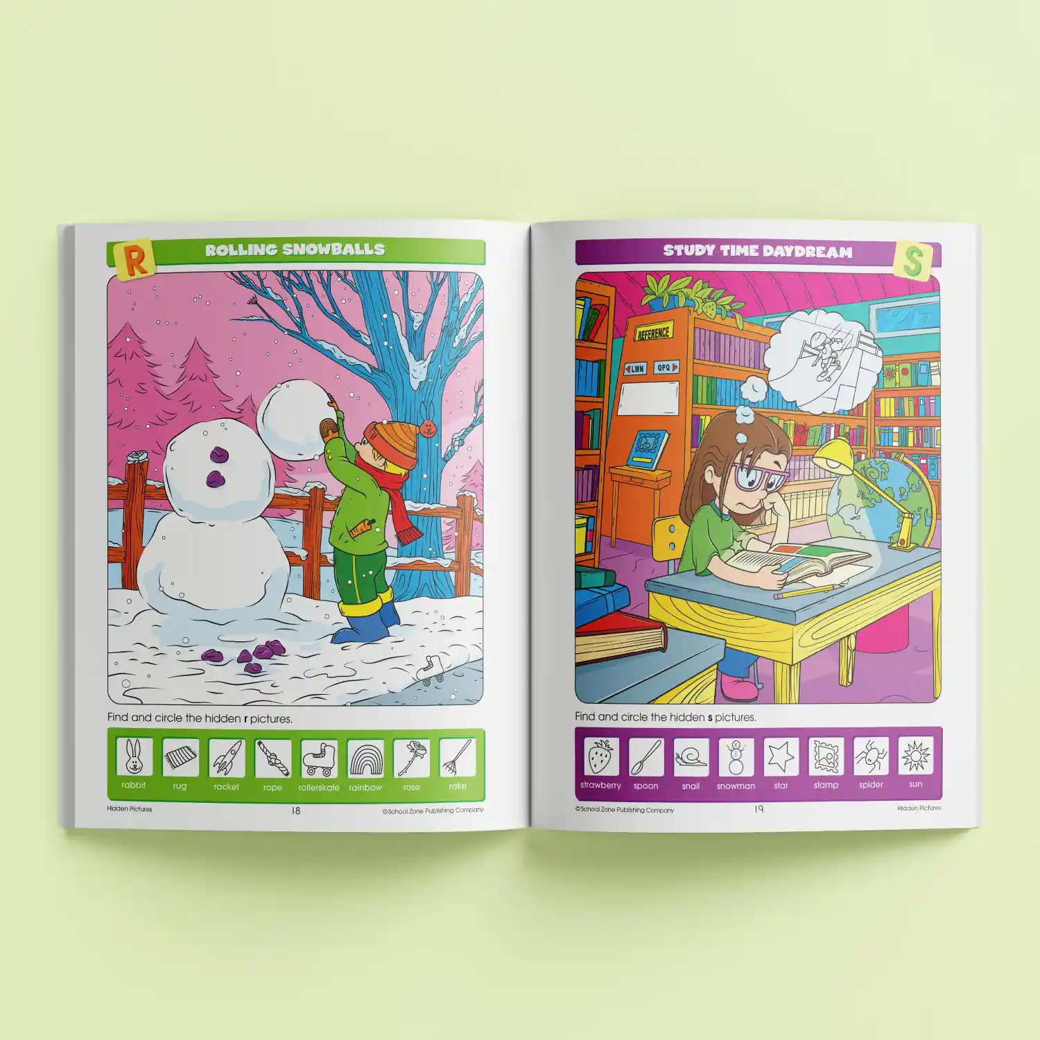 School Zone Activity Zone Book - Hidden Pictures - Ages 5-7 - Image 2