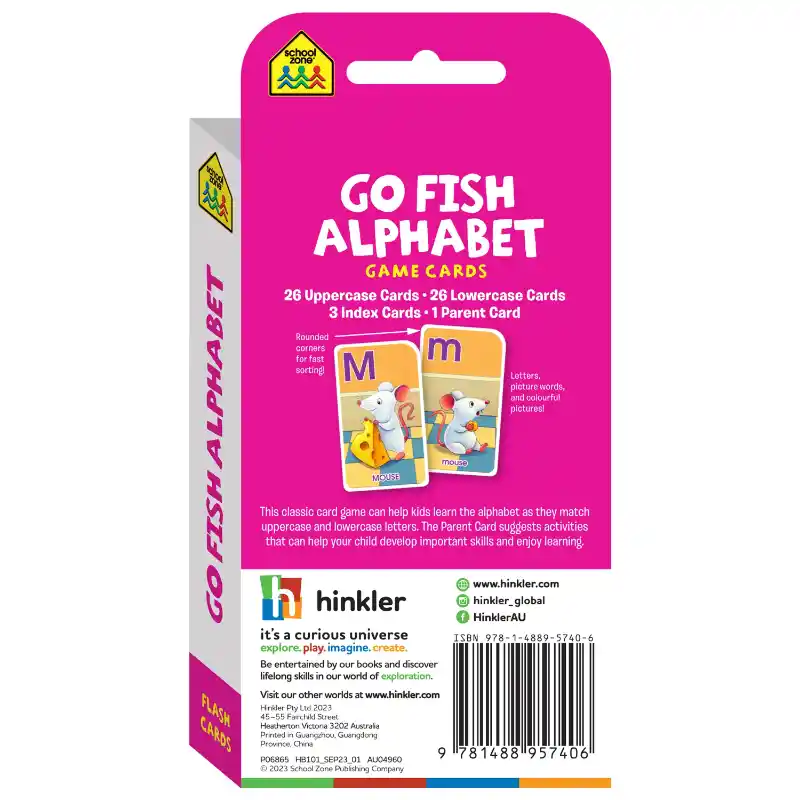 School Zone Flash Cards Alphabet Go Fish - Image 5