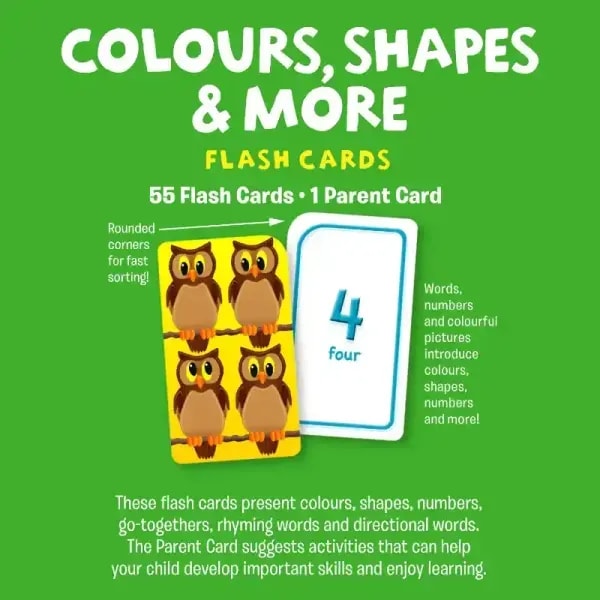 School Zone Colours Shapes and More Flash Cards 4 School Zone Colours Shapes and More Flash Cards - Image 4
