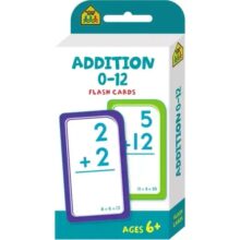 School Zone Addition 0–12 Flash Cards