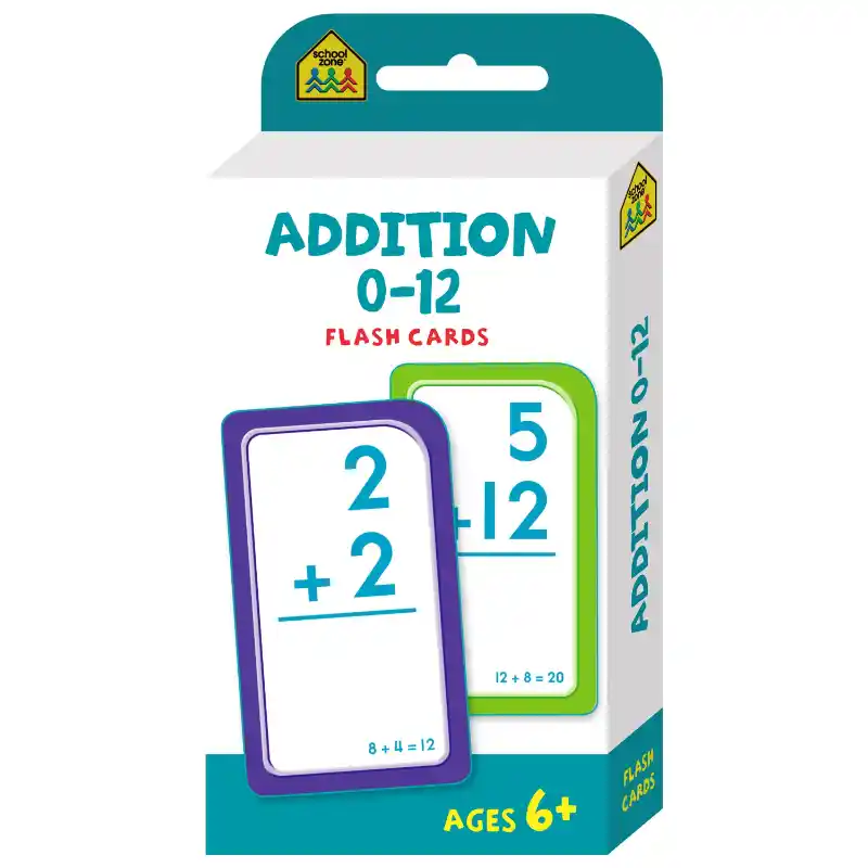School Zone Flash Cards Maths - Addition 0-12