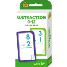 School Zone Subtraction 0–12 Flash Cards