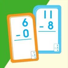 Alternative view of School Zone Subtraction 0–12 Flash Cards