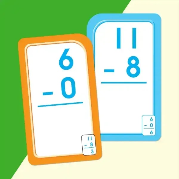 School Zone Subtraction 0–12 Flash Cards 2 School Zone Subtraction 0–12 Flash Cards - Image 2