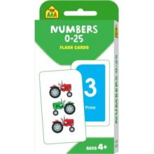 School Zone Numbers 0–25 Flash Cards