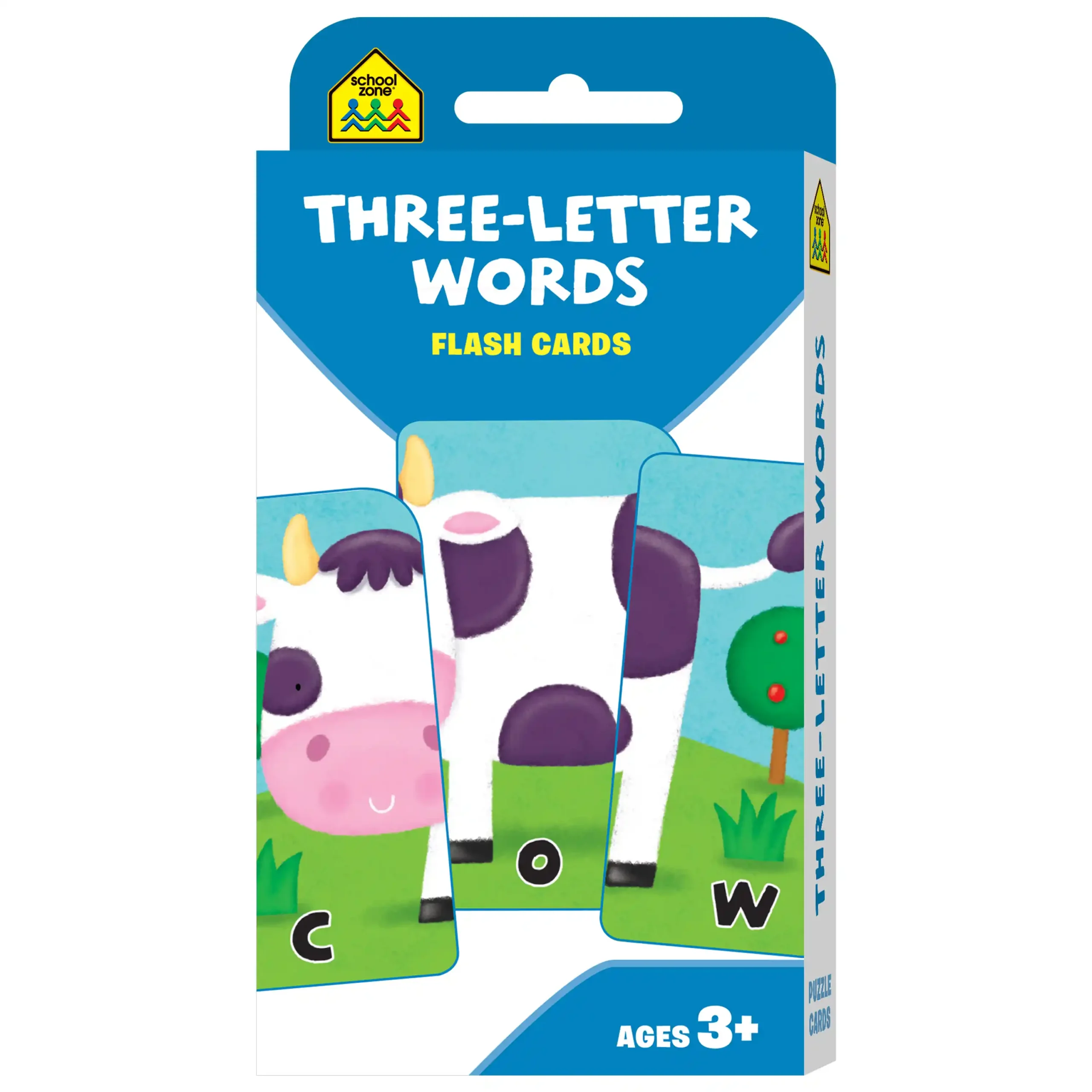 School Zone Flash Cards Three-Letter Words