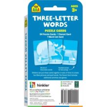 School Zone Three Letter Words Flash Cards