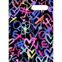 Spencil Book Cover A4 - Hearts and Crosses