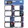 Spencil School Book Name Labels 16 Pack Hearts and Crosses