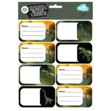 Spencil Book Labels 16 Pack - Jurassic Kingdom