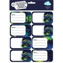 Spencil School Book Name Labels 16 Pack Mega Wheels