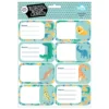 Spencil Book Labels 16 Pack - Safari Puzzle