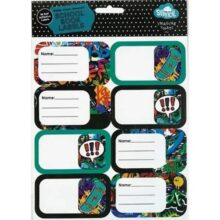 Spencil School Book Name Labels 16 Pack Street Art