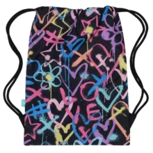 Spencil Drawstring Bag - Hearts and Crosses
