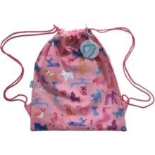 Spencil Junior Drawstring Bag Doodle Dogs Preschool Swim and Sports Bag 29cm