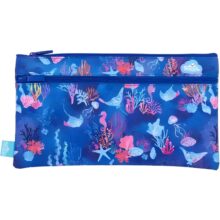Spencil Twin Zip Pencil Case Coral Garden Large 32.5cm