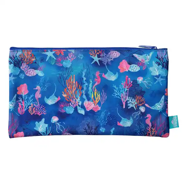 Spencil Pencil Case Twin Zip - Coral Garden - Image 2
