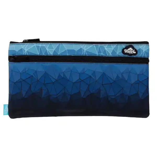 Spencil Pencil Case Twin Zip - Fractal