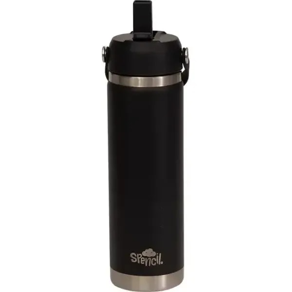 Spencil 650ml Insulated Drink Bottle Black 2 Spencil 650ml Insulated Drink Bottle Black - Image 2