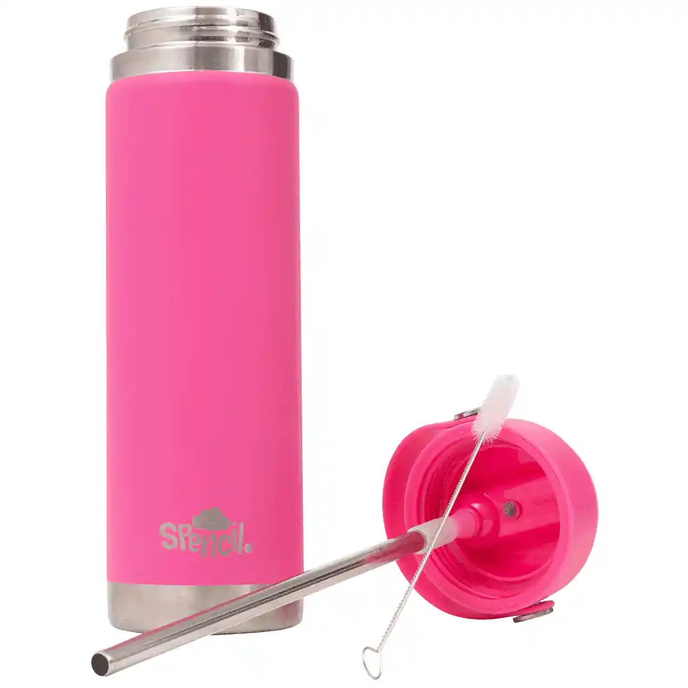 Spencil Water Bottle 650ml Insulated - Fuschia - Image 4