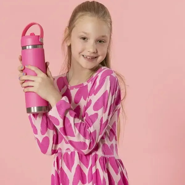 Spencil 650ml Insulated Drink Bottle Fuchsia 5 Spencil 650ml Insulated Drink Bottle Fuchsia - Image 5