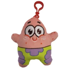 Spongebob Squarepants Soft Toy 10cm Belt Clip - Patrick Star