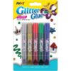 Amos Glitter Glue Classic Colours 5 Pack 10.5ml
