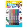 Amos Glitter Glue 5 Pack - Classic Colours