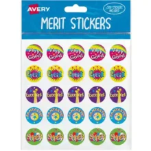 Avery Merit Stickers 300 Pack Captions 1