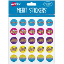 Avery Merit Stickers 300 Pack Captions 2