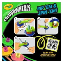 Crayola Colourwhirls Spin Art Toy Neon
