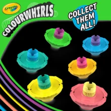 Crayola Colourwhirls Spin Art Toy Neon