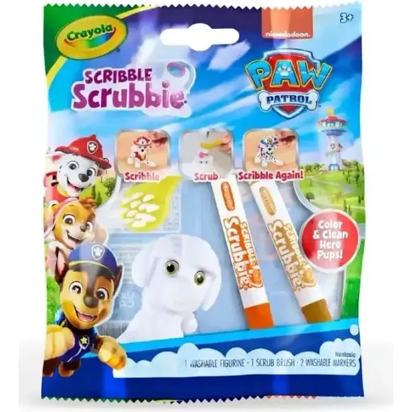 Crayola Scribble Scrubbie Colour and Wash Single Pack Paw Patrol Zuma 1 Crayola Scribble Scrubbie Colour and Wash Single Pack Paw Patrol Zuma