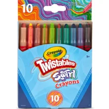 Crayola Crayons - Twistables 10 Pack - Mini - Swirl