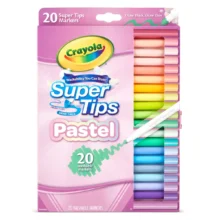 Crayola Markers - Super Tips Washable 20 Pack - Pastel