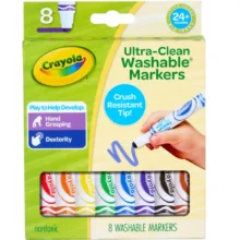 Crayola Markers - Young Kids UltraClean Washable Broadline 8Pk