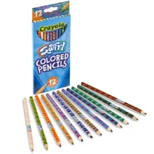 Alternative view of Crayola Coloured Pencils - Full Size 12 Pack - Swirl
