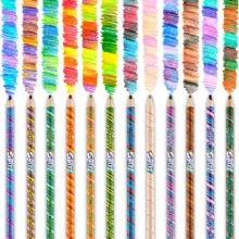Crayola Coloured Pencils - Full Size 12 Pack - Swirl