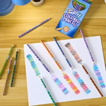 Crayola Coloured Pencils - Full Size 12 Pack - Swirl