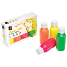 EC Acrylic Paint Set 4 x 100ml - Fluoro