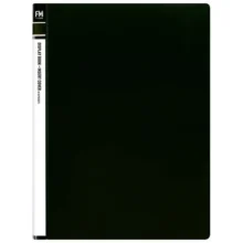 Filemaster Display Book Insert Cover 40 Pocket Black