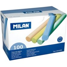 Milan Chalk 100 Pack - Coloured