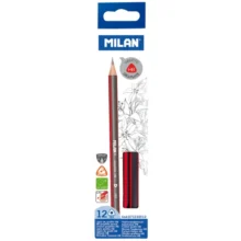 Milan HB Pencils Graphite Triangular 12 Pack