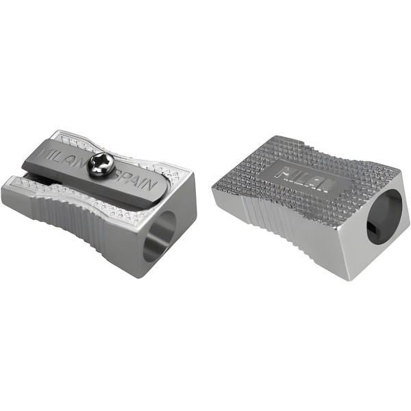 Milan Aluminium Single Hole Pencil Sharpener 1 Milan Aluminium Single Hole Pencil Sharpener